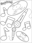 Music Note coloring page