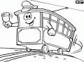 Cable Car coloring page