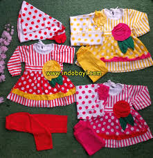 Baju Muslim Bayi Motif Bunga Mawar « Toko Perlengkapan Bayi Baru Lahir