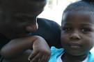 Jay Rock and his daughter