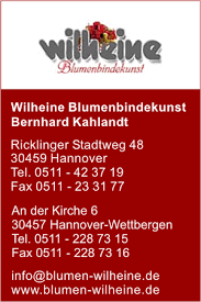 Firma Wilheine Blumenbindekunst Bernhard Kahlandt in Hannover ...
