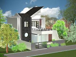 Rumah Tingkat Minimalis Dengan Desain Unik Modern