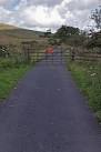 The end of Twins Brook road. Beyond this gate access is bridleway only. - via Daymix