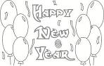 New Years coloring page