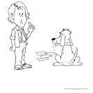 People Eating coloring page