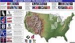 Major League Baseball: the American League Central- Map and Chart ...