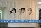 Roundup: 10 DIY Decor Projects Using Stencils » Curbly | DIY ...