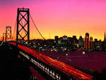 Treasure Island View BAY BRIDGE San Francisco California ...