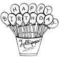 Birthday coloring page