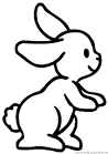 Bunny coloring page
