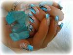 aqua nail art