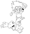 Digimon coloring page