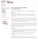 The Facebook Application Platform, an O'Reilly Radar Report ...