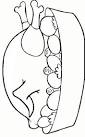 Dinner coloring page