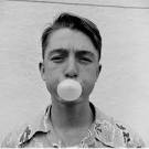 Photos of gum chewers by
