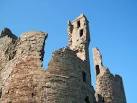 Angled shot to high light dramatic shapes of remaining, ruined structure - via Daymix