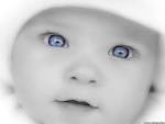 Very Sweet Baby with Blue Eyes
