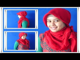 Cara Memakai Jilbab Segi Empat Simple dan Praktis - YouTube