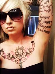 chest tattoos for women