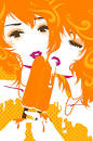 The creamsicle twins by ~Blush-Art on deviantART