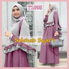 Baju Muslim Bergo Soledad Syari Y1095 - Gamis Modis