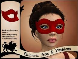 Delicate Domino Mask (Red) - Delicate_Domino_Mask_-_Red