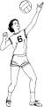 Volleyball coloring page