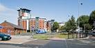 Looking across Weevil Lane (a private road) and a car park at this new - via Daymix