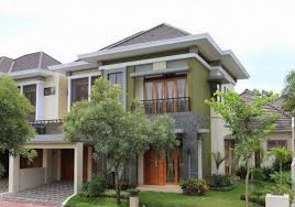 Model Desain Rumah Mewah Minimalis 2 Lantai Tampak