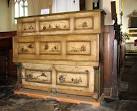 This piano, built in 1928, was a gift to the church by a former rector. - via Daymix