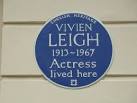 TQ2878 : Blue plaque in Eaton Square- Vivien Leigh - via Daymix