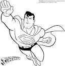 Superman coloring page