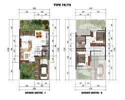 Arsitektur Rumah Minimalis Type 70 2 Lantai Yang Menawan