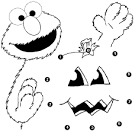 Elmo coloring page