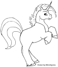 Unicorn coloring page