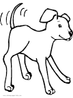 Dog coloring page