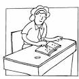 Writing coloring page