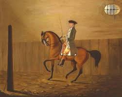 Gentleman on a Bay Horse in a Riding Sch - Thomas Parkinson als ... - gentleman_bay_horse_riding_sc_hi
