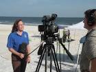 Television news crew public - via Daymix