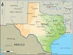 Geographical Map of Texas and Texas Geographical Maps
