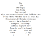 oakcrestgt / Concrete Poem Examples