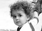 Beautiful child in black and