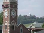 Greensburg, PA : Greensburg's train station with Seton Hill ...