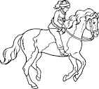 Horse coloring page