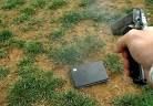 Dad shoots daughter's laptop