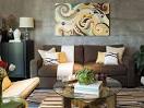 Living Room Decorating Ideas With Dark Brown Sofa Home Design ...