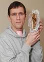 James Hobbs with doner kebab