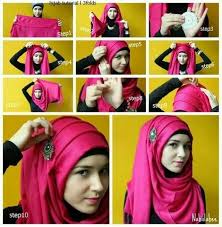 10 Cara Memakai Jilbab Pesta Simpel