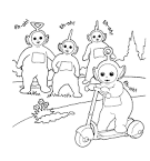 Teletubbies coloring page