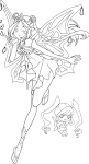 Flora enchantix with chatta Lineart by ~mina1015 on deviantART